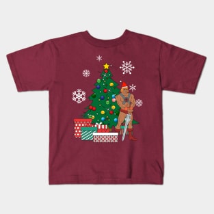 He Man Around The Christmas Tree Kids T-Shirt